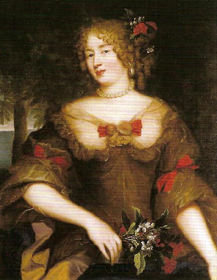 Pierre Mignard Portrait of Francoise-Marguerite de Sevigne, Comtesse de Grignan Norge oil painting art